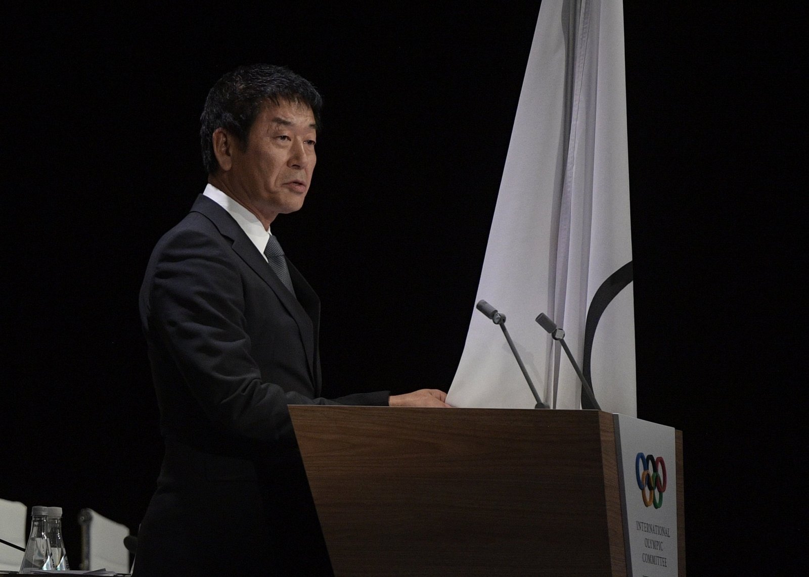 Morinari Watanabe, presidente da FIG, durante sessão do COI. (FOTO: IOC)